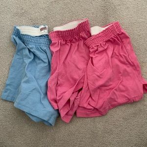 3 pairs of soffe cheer shorts